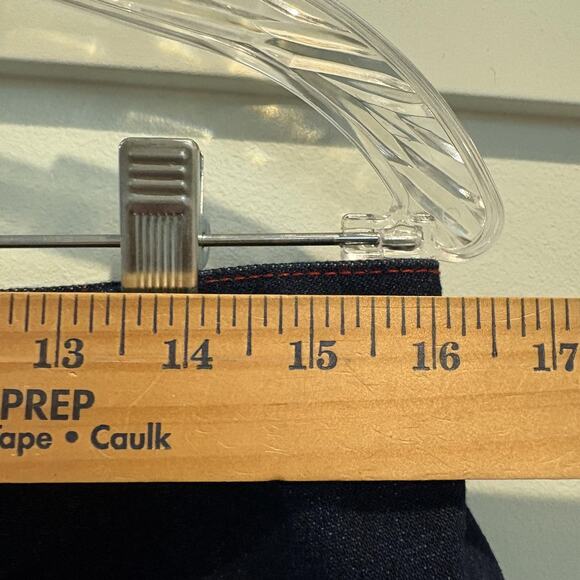 NWT Y2K Second Generation Denim Shorts Women 16 Dark Rhinestone Star Pockets - Picture 13 of 16